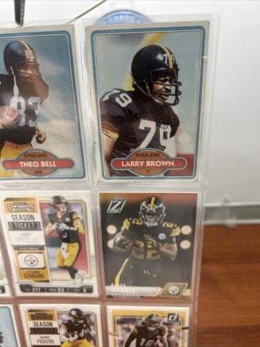 Pittsburgh Steelers 9 Card NFL Lot 2023 Optic,Zenith,Contenders 1980
