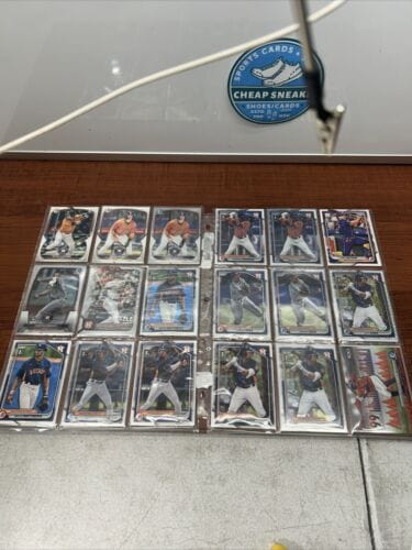 Houston Astros 2023/2024 Bowman Chrome/ Bowman Lot Of 36 With Mojos