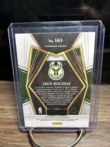 2021-22 Panini Select Basketball Jrue Holiday #163 Premiere Level Priz
