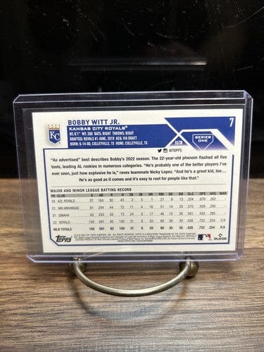 2023 Topps Series 1 Bobby Witt Jr. All-Star Rookie RC Gold Cup KC Roya