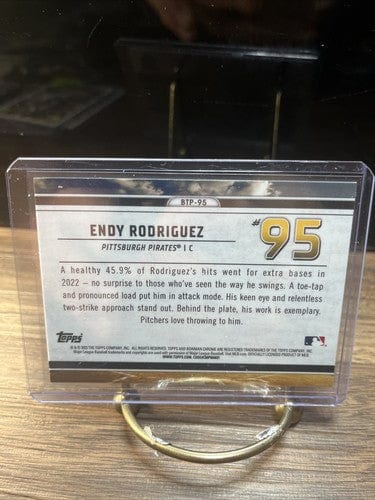 2023 Bowman Chrome Scouts Top 100 #BTP95 Endy Rodriguez - Pittsburgh P