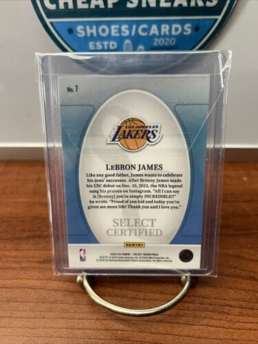 2023-24 Panini Select LeBron James Select Certified #7 NBA Los Angeles