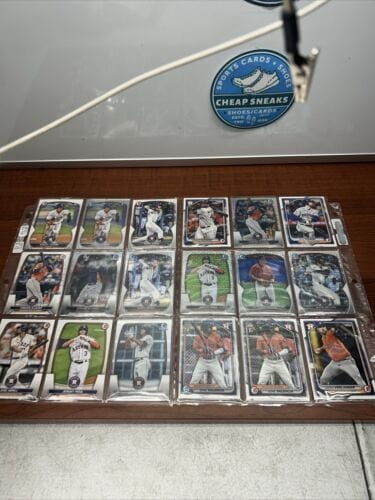 Houston Astros 2023/2024 Bowman Chrome/ Bowman Lot Of 36 With Mojos