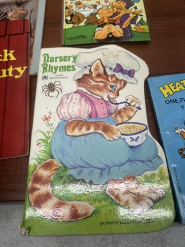 Children Book Lot Of 7 Black Beauty, Nursery Rhymes, Popeye,Heathcliff