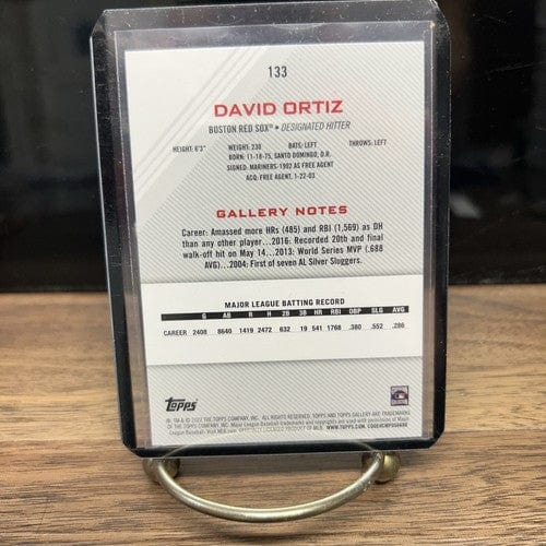 David Ortiz 2022 Topps Gallery Rainbow Foil Refractor Parallel #133 R