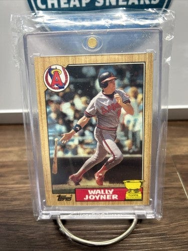1987 Topps #80 Wally Joyner RC Rookie Card All-Star Rookie Gold Cup-An