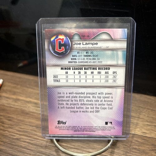 2023 Bowman Platinum Prospects Ice Foil # Top-50 Joe Lampe