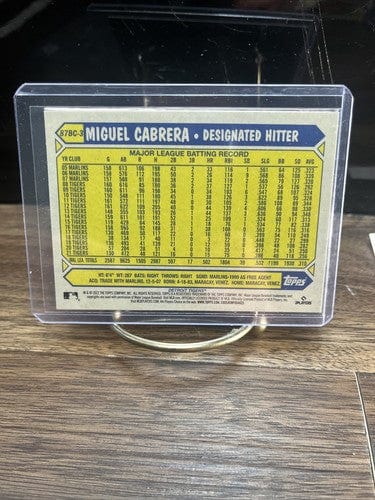 2022 Topps Chrome 1987 Topps #87BC-3 Miguel Cabrera Refractor Detroit