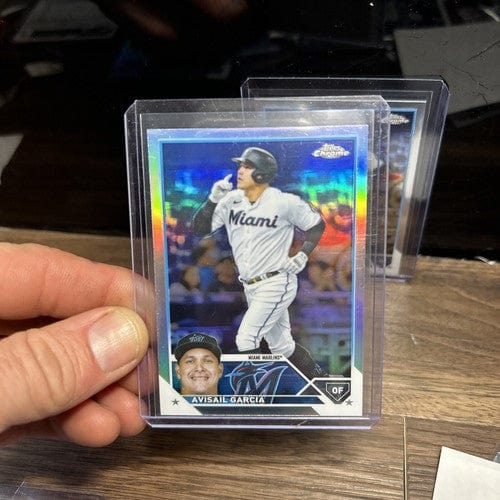 Avisail Garcia Lot(2) 2023 Topps Chrome Refractor + Base #35 Miami Mar