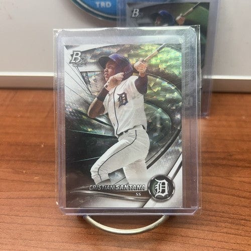 Lot(2)2022 Christian Santana Bowman Platinum Ice Foil Parel. +Base#TOP