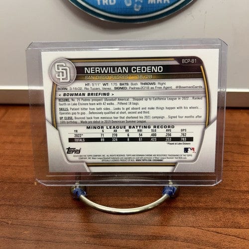 Nerwilian Cedeno 2023 1st Bowman Chrome Pros Mojo/Mega Refractor #BCP-