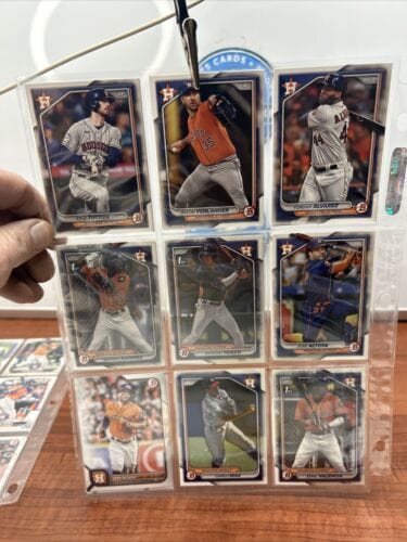 Houston Astros 2022/2023/2024 Bowman Chrome/ Bowman Lot Of 36