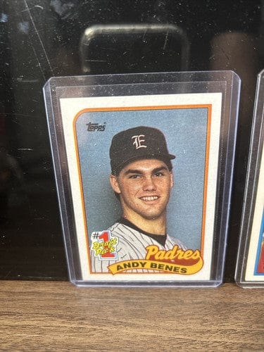 Andy Benes RC Lot (2) 1989 Topps #1 Draft Pick #437, 1988 Topps USA Ba