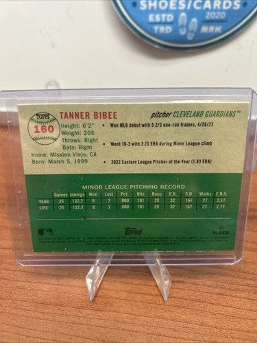 Tanner Bibee RC 2023 Topps Chrome Platinum Anniversary Cleveland Guard
