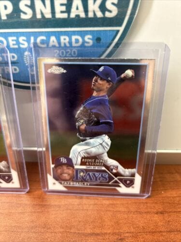 2023 Topps Chrome Update Lot(2) #USC194+#USC209Taj Bradley RC - Tampa