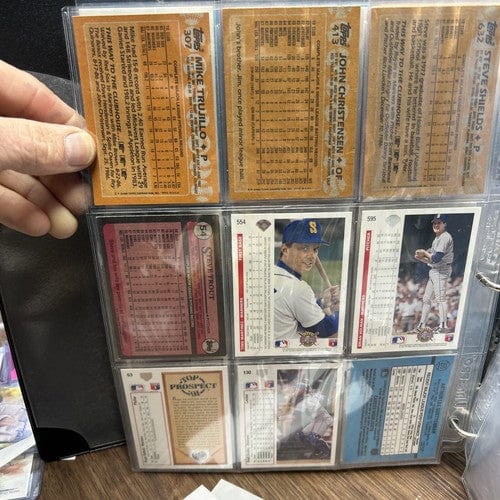 Seattle Mariner 54 Card Lot No Duplicates Years 87-91 All Brands Some