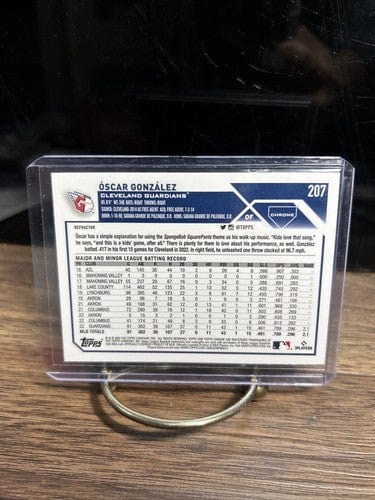 2023 Topps Chrome Silver Refractor Oscar Gonzalez Rookie Card #207 C.