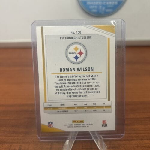 2024 Panini Donruss Elite - Green Disco #156 Roman Wilson RC • Steel