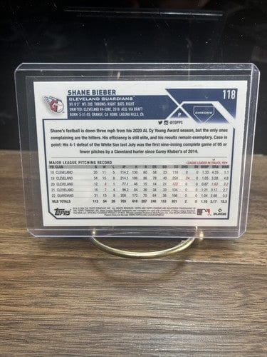 2023 Topps Chrome - Prism Refractor #118 Shane Bieber