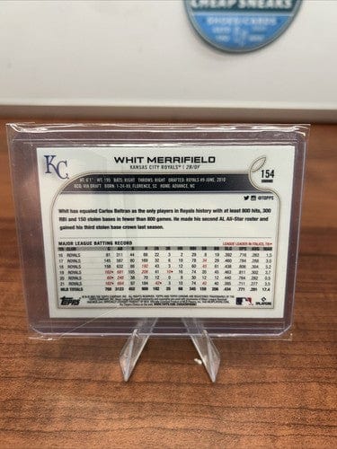 Whit Merrifield 2022 Topps Chrome #154 2020 Topps AL-14