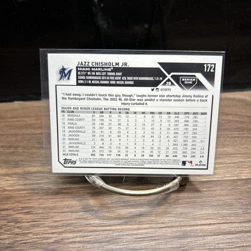 2023 Topps Baseball # 172 Jazz Chisholm Jr.