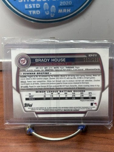 Brady House 2023 Bowman Chrome Mojo Refractor Pink 83/199 #BCP-212 Nat