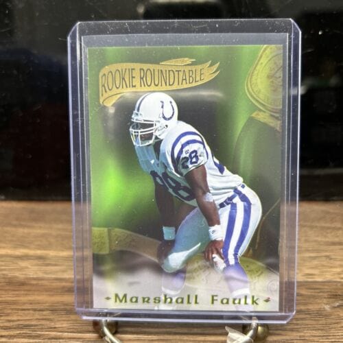 1995 Excalibur Rookie Roundtable Redemption Gold #25 Marshall Faulk Co