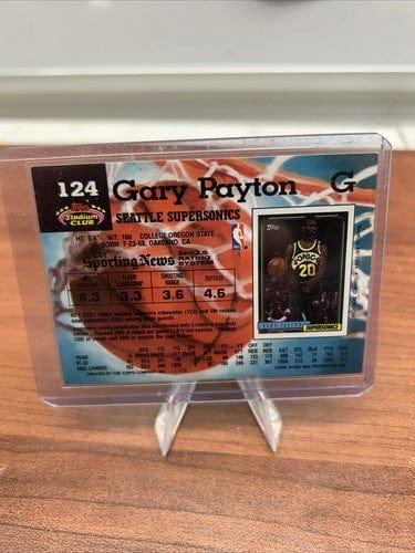 1992-93 Stadium Club #124 Gary Payton Seattle Supersonics HOF Card NM/