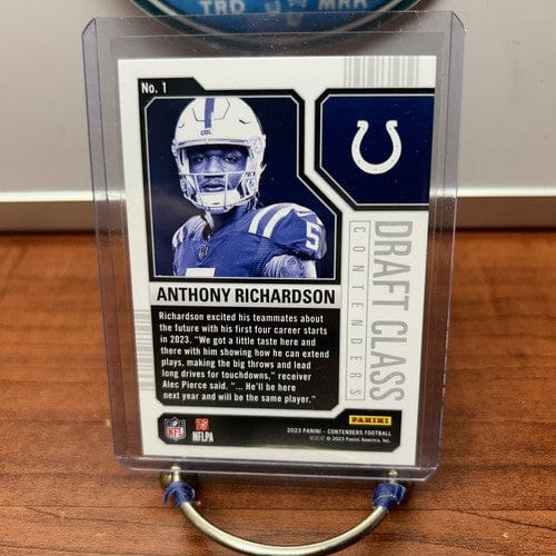 2023 Contenders Football Draft Class Anthony Richardson #1 Colts RC