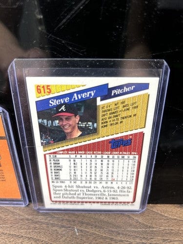 Steve Avery Atlanta Braves Rookie Lot (3) 1990 Donruss Rated Rookie,92