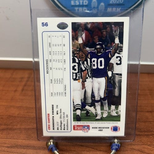 Cris Carter 1991 Upper Deck Minnesota Vikings #56