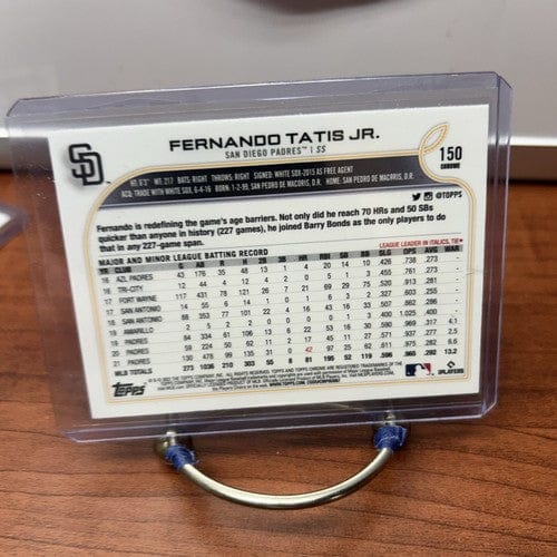 Fernando Tatis Jr. 2022 Topps Chrome Baseball Card #150 San Diego Padr