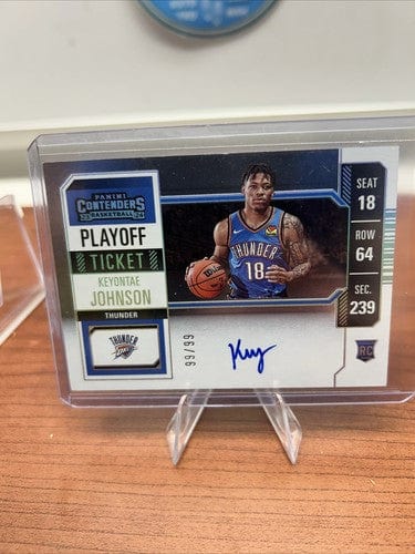 2023-24 Panini Contenders KEYONTAE JOHNSON Playoff Ticket Auto RC 93/9