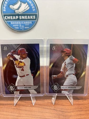 St Louis Cardinals 2022 Bowman Platinum Lot(4) Pupils, Molina, Arenado