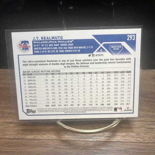 J.T. Realmuto 2023 Topps Series 1 - #293 Philadelphia Phillies