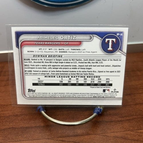 2024 Bowman - Prospects #BP-16 Abimelec Ortiz (RC)