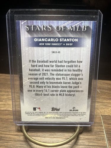 Giancarlo Stanton 2022 Topps Series 2 Stars of the MLB Refractor Card