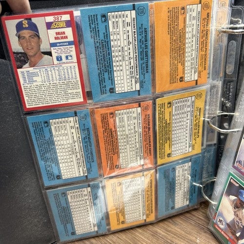 Seattle Mariner 54 Card Lot No Duplicates Years 87-91 All Brands Some