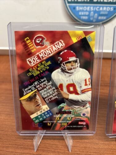 Joe Montana HOF 1994-1995 Topps Stadium Club #160,#615 Kansas City Chi