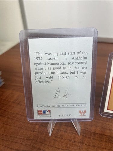 Nolan Ryan 1990 Upper Deck Baseball Heros /1993 Whataburger 3D Card/22