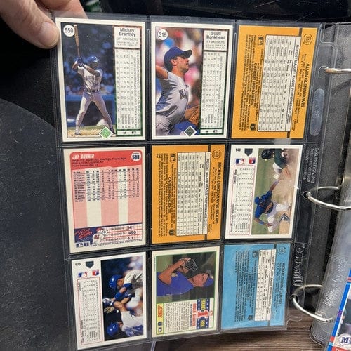 Seattle Mariner 54 Card Lot No Duplicates Years 87-91 All Brands Some