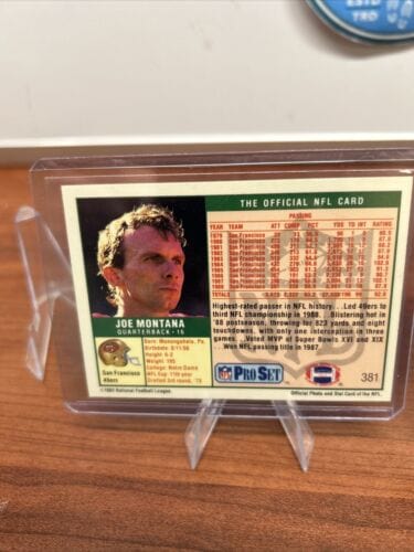 Joe Montana 1989 Pro Set #381 1995 Topps Stadium Club#615 49ers/Chiefs