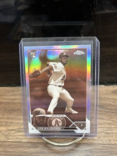 2023 Topps Chrome Ken Waldichuk Rookie RC Sepia Refractor Oakland Athl