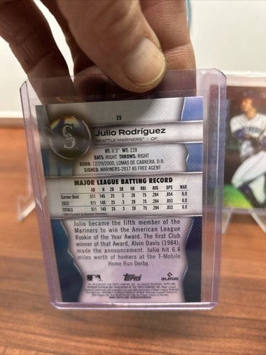 Julio Rodriguez 4 Card Lot With RC’s Bowman Platinum