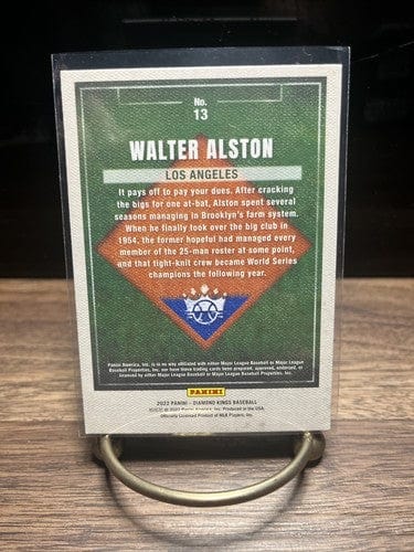 2022 PANINI DIAMOND KINGS BASEBALL WALTER ALSTON LOS ANGELES DODGERS #