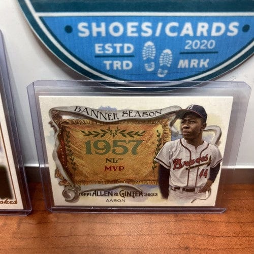 Hank Aaron Lot (3) 2022 Topps Gallery Masterstokes +#73 Gold + 22 Alle
