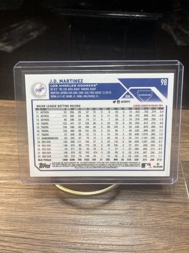2023 Topps Chrome Baseball J.D. Martinez #98