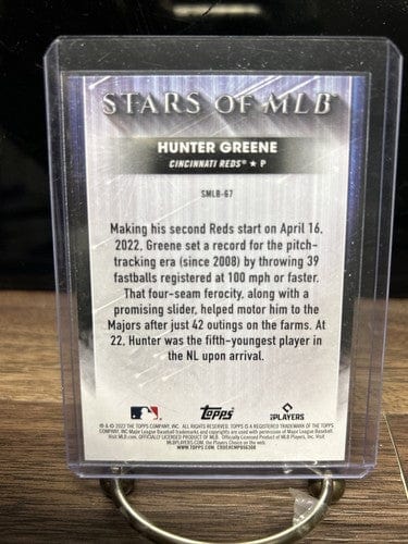 HUNTER GREENE 2022 Topps #SMLB-67 Stars Of MLB Rookie RC