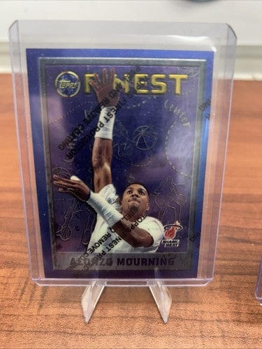 Alonzo Mourning 1995-96 Topps Finest With Cover #247 Miami Heat+ Bonus