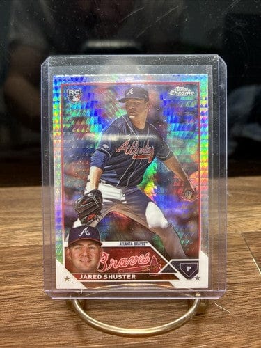 2023 Topps Chrome Update RC JARED SHUSTER Prism Refractor USC18 Atlant